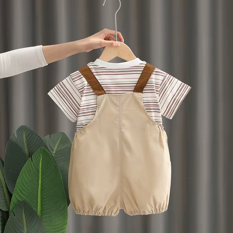 Cute Bunny Pocket Romper Set