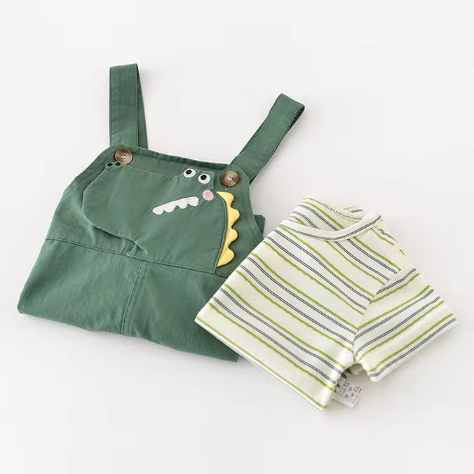 Dino Overall & Tee Set