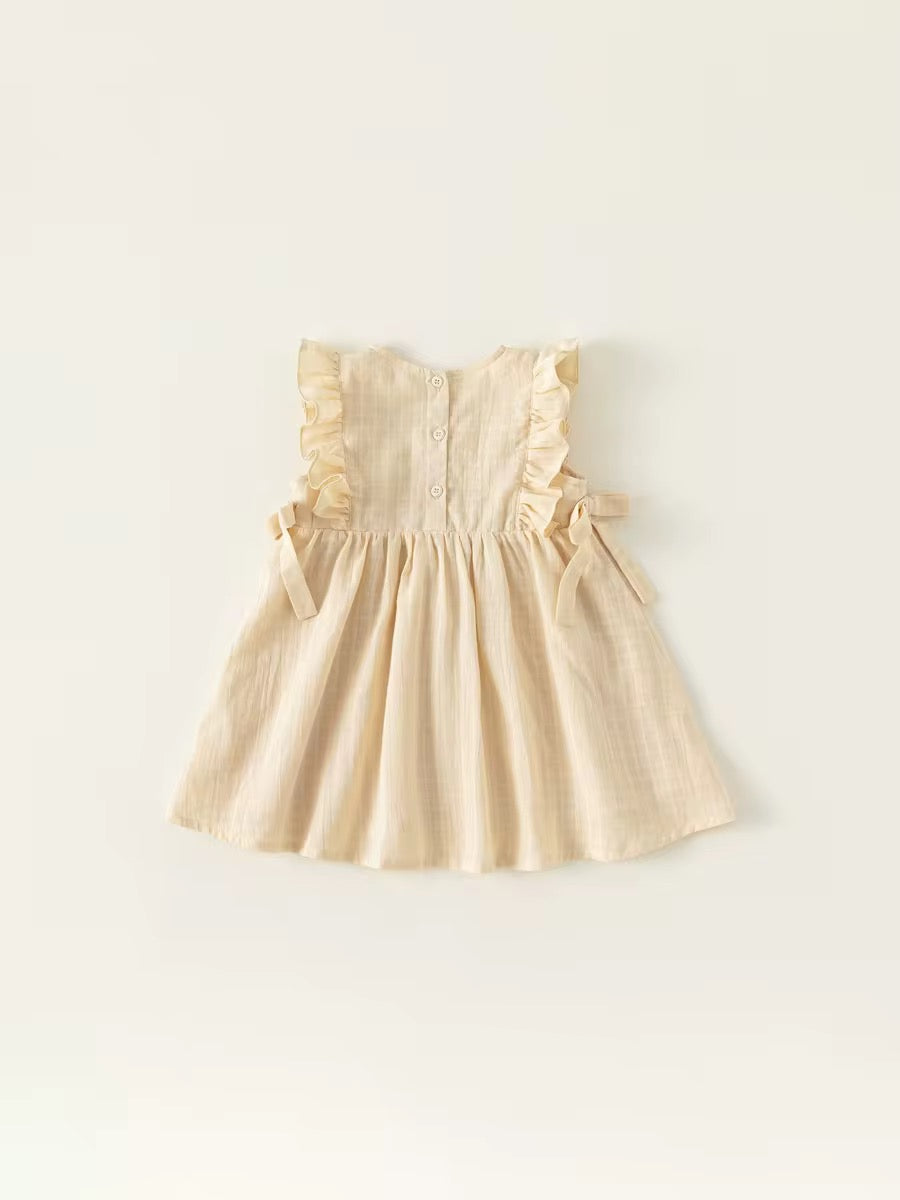 Golden Ruffle Dress