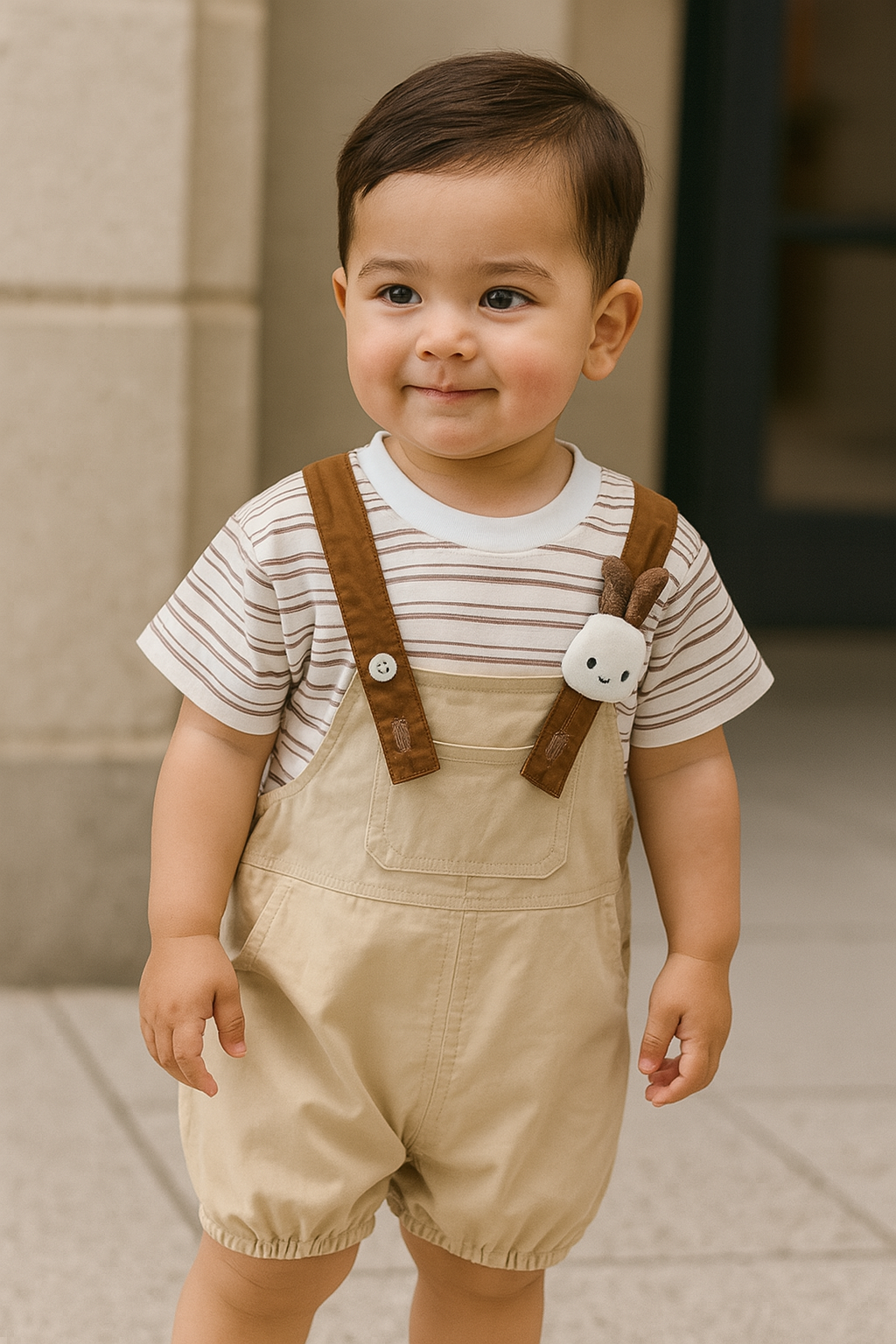 Cute Bunny Pocket Romper Set