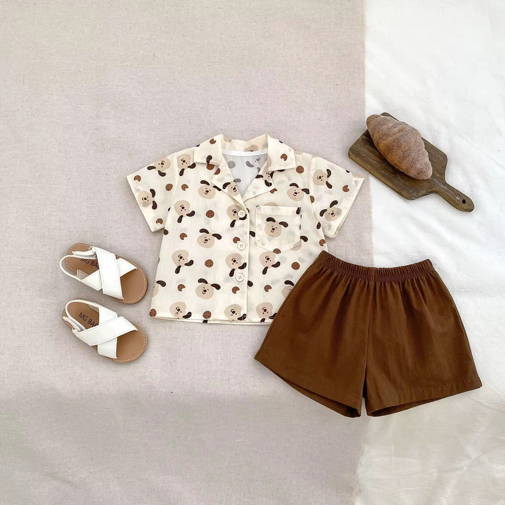 Cute Pup Print Outfit