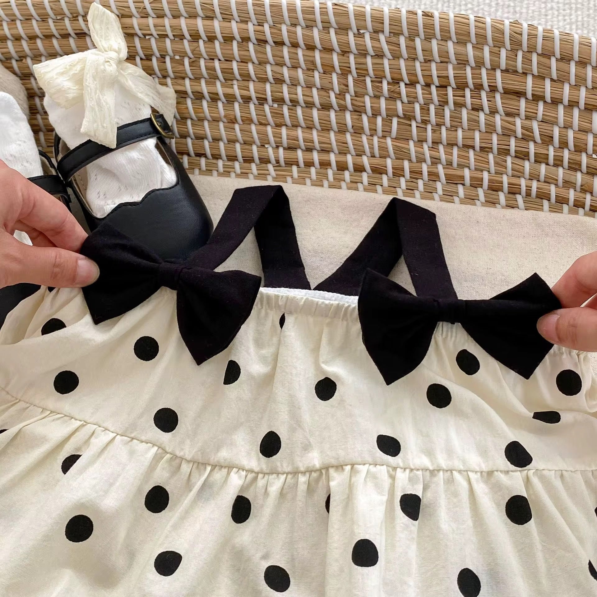 Dotty Bow Dress