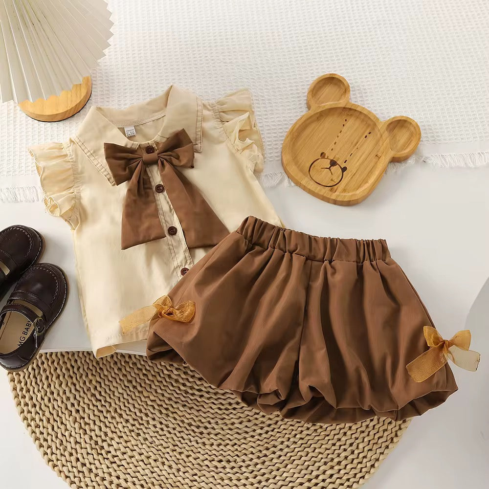 Bow Charm Two-Piece Set